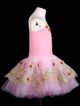 女の子用バレエスカート ロングダンスドレス パフォーマンスコスチューム バレリーナドレス