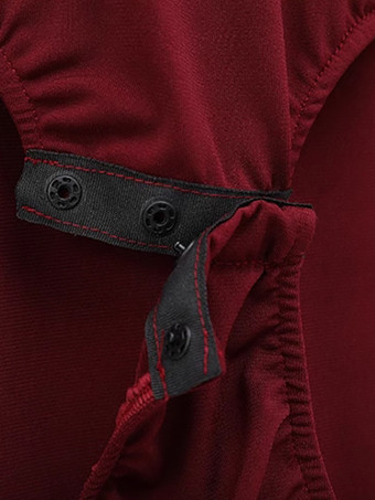 レディースダンスドレス メッシュ 長袖 リボンネックライン 社交ダンス衣装