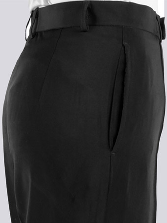 メンズ ラテンダンスパンツ ブラック ボトムス 大人用 ダンスウェア