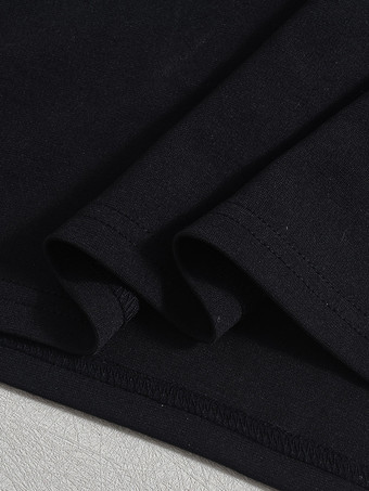 カウルネック スパンコール ボディコン ミニ パーティードレス（ブラック）2026