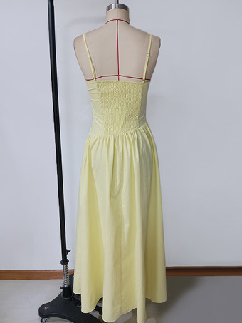 2025年レディース向けアシンメトリーヘムロングスリップパーティードレス