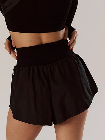 無地ハイウエストヨガ速乾スポーツパンツ 2025