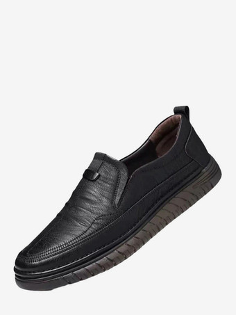 ブラック メンズローファー スリッポン 快適 滑り止め ラバーソール 耐久性 ローカット カジュアルシューズ