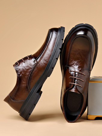 メンズドレスシューズ ラウンドトゥ プラットフォーム チャンキーダービー 英国デザイン ウェディングドレス フォーマル パーティーシューズ