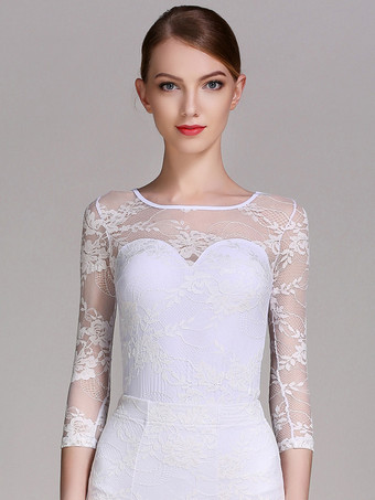 レディースダンスドレス メッシュレースボディスーツ 社交ダンス競技用ドレス