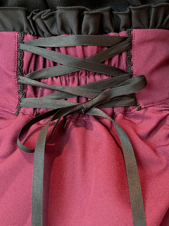 ロリータスカート バックルビームフリル レイヤード パフィースカート