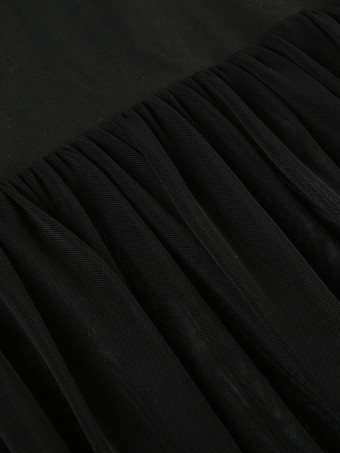 ストラップレス シアー ハイスリット ロング パーティードレス（ブラック、レディース 2025）