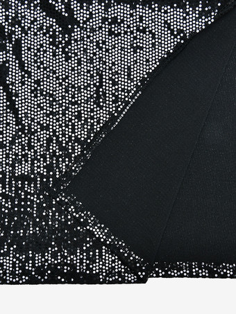 スパンコール付きワンショルダーマキシ丈パーティードレス（レディース）2025