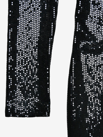 スパンコール付きワンショルダーマキシ丈パーティードレス（レディース）2025