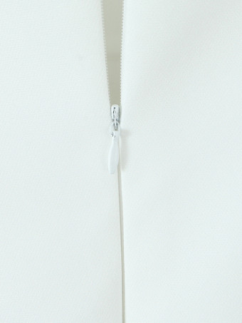 ホワイトホルターネックAラインミディドレス（レディース）2025