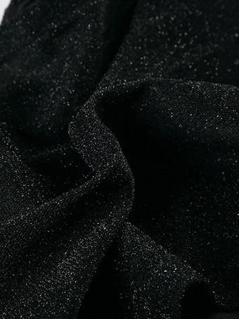 ハート型カットアウトのブラックキラキラビスチェトップス（レディース）2026年