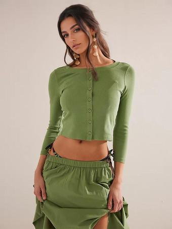 Conjunto bohemio de dos piezas con top corto de manga larga y falda larga 2025