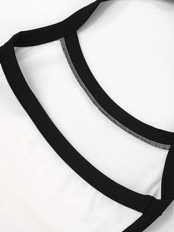 コントラストカラーのホルターネックミニドレス（レディース）2025