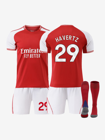 N.29Maglia da calcio 25/26 Home Club n. 7 Saka n. 41 Rice set da 3 pezzi per adulti e bambini