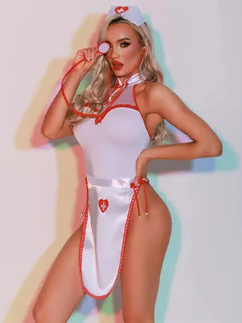 sexy halloween costumes lingerie Womens Sexy Lingerie Up Strappy Embroidered Mesh Barbados main image 0