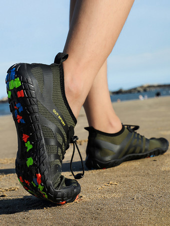 メンズ ビーチシューズ 速乾 アクア スイムシューズ ノンスリップ ソフトボトム メッシュ サマー ウォーターシューズ