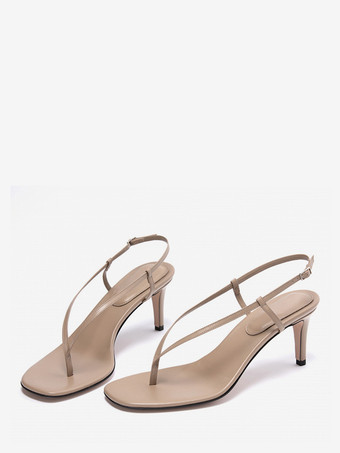 ディープアプリコットレディース フリップフロップサンダル トングハイヒールサンダルシューズ