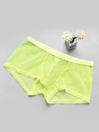 イエロー下着 ランジェリー メンズ ランジェリー 男性用 セクシー パンティー 透明 トゥルーレッド ランジェリー