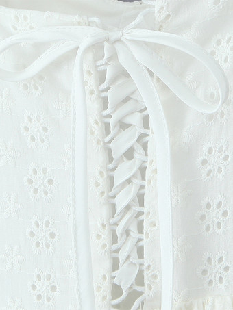 レースアップバックと蝶ネクタイ付きスウィートハートネックラインミニドレス 2025