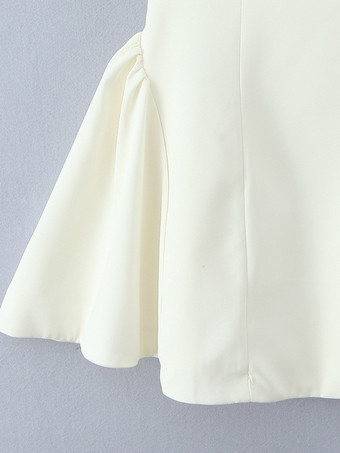 スクエアネックのノースリーブフレアドレス（誕生日パーティー用）2025