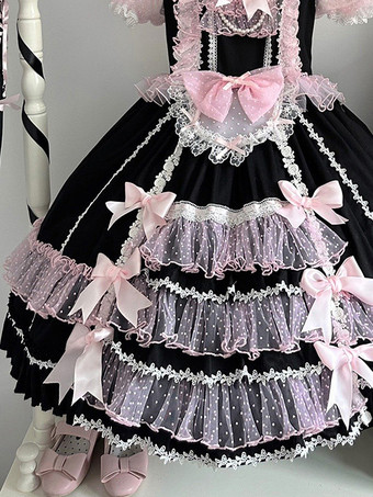 スイートロリータドレス 半袖 スイートドレス ロリータドレス