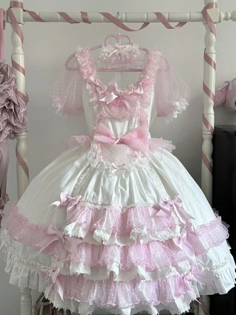 スイートロリータドレス 半袖 スイートドレス ロリータドレス