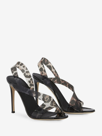 ハイヒール サンダル オープントゥ ストラップ スティレットヒール パーティー シューズ