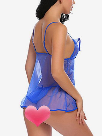 ベビードール ランジェリー レディース ブラック プリーツ シアー シフォン セクシー パジャマ