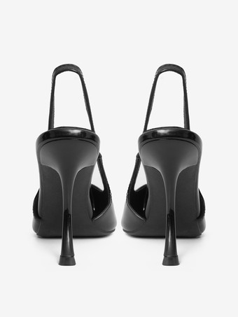 ハイヒールパンプスデザインポインテッドトゥヒールスリングバックパンプス