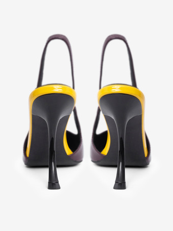 ハイヒールパンプスデザインポインテッドトゥヒールスリングバックパンプス