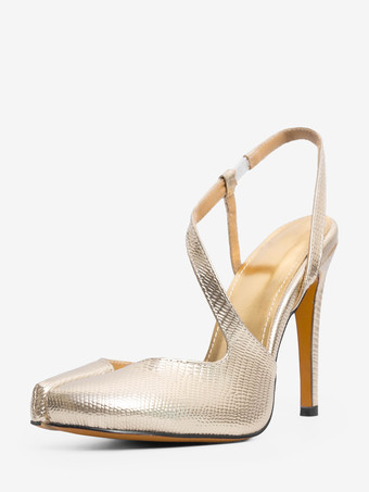 レディース ハイヒール スプリットトゥ ストラップ パーティーシューズ