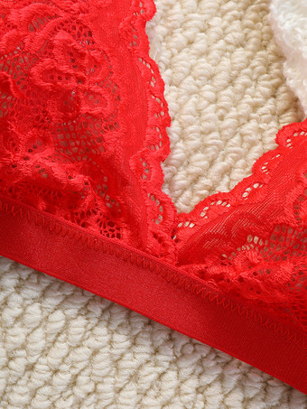 セクシーランジェリー 2ピース 花柄 透け感 ボタン ピンク ブラ ショーツ セット