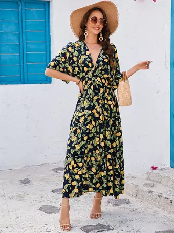flowy long sleeve maxi dress Alima Long Sleeve Maxi Dress