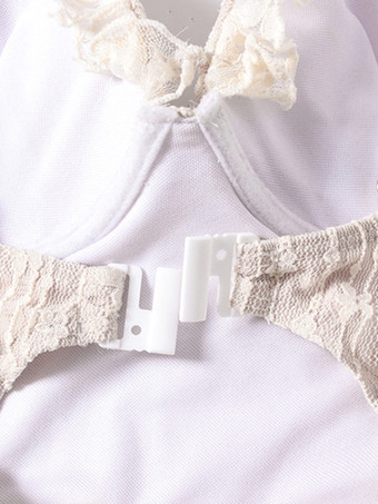 ワンピース スイート ロリータ 水着 アプリコット フリル ノースリーブ ドレス