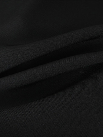 レースアップバックのブラックストラップフレアミニドレス 2025