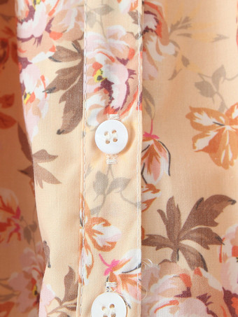 スクエアネックのヴィンテージフローラルプリントミディドレス 2025