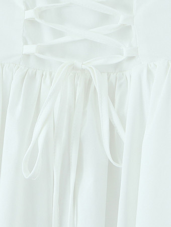 バターイエローのノースリーブ、レーストリム、バックレースアップのミニコルセットドレス 2025