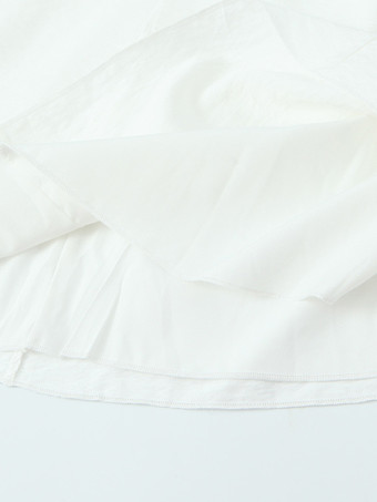 レース半袖ミニドレス（ホワイト）2025