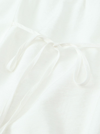 レース半袖ミニドレス（ホワイト）2025