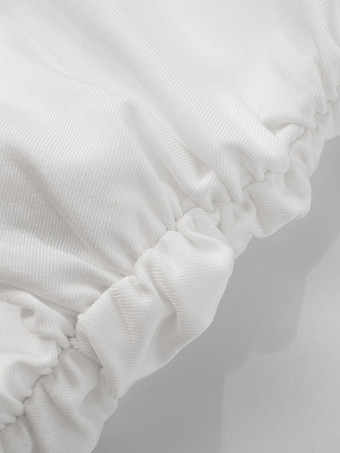 ドローストリングディテール付きホワイトワンショルダープリーツボディコンミニドレス 2025