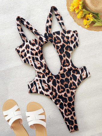 2025年夏のビーチにぴったりの、カットアウトモノキニのセクシーな背中開きワンピース水着