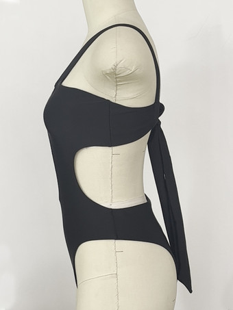 2025年夏のビーチにぴったりの、カットアウトモノキニのセクシーな背中開きワンピース水着