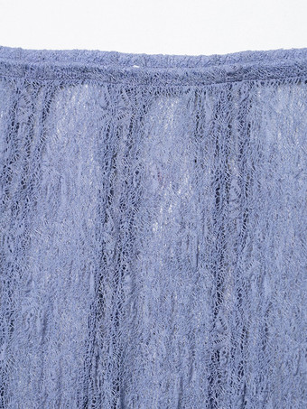 レースクロップキャミソールとシースルーロングスカートのツーピースコーデセット（2025年夏）