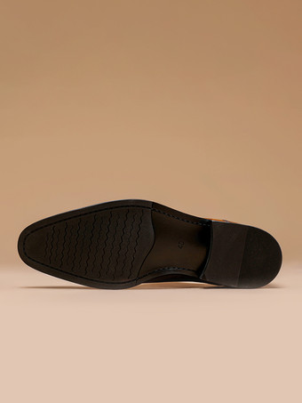 メンズドレスシューズ レザーポインテッドトゥフォーマルダービーシューズ オフィスやプロムに最適