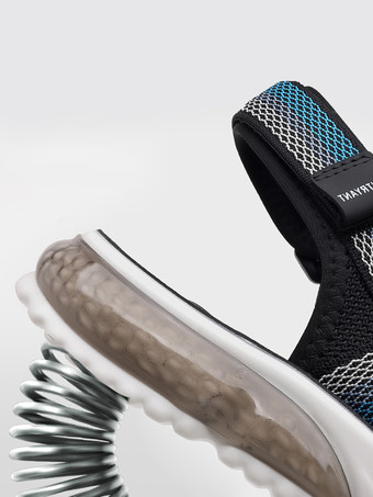 メンズサンダル メッシュ ビーチ オープンシューズ サマースポーツ エアクッションシューズ