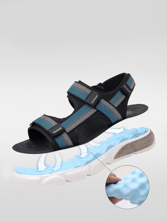 メンズサンダル メッシュ ビーチ オープンシューズ サマースポーツ エアクッションシューズ