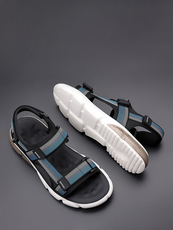 メンズサンダル メッシュ ビーチ オープンシューズ サマースポーツ エアクッションシューズ