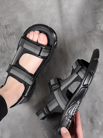 メンズサンダル メッシュ ビーチ オープンシューズ サマースポーツ エアクッションシューズ