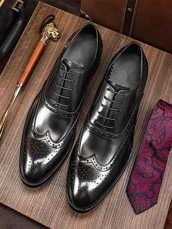 メンズドレスシューズ フォーマル ビジネス クラシック レースアップ ウィングチップ オックスフォードシューズ