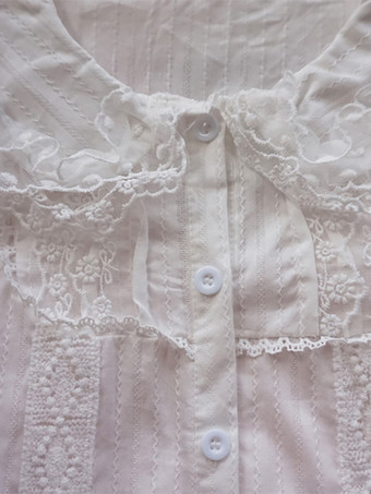 スイートロリータブラウス レースフリルロリータトップス 半袖ブラウス ピンクロリータシャツ